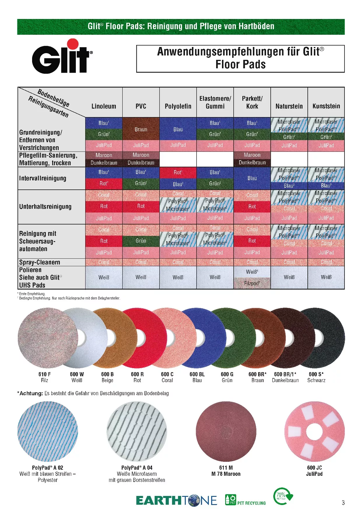 Glit Floor Superpad Bodenreinigungsscheibe – 406  Produktbild-Vorschau 6