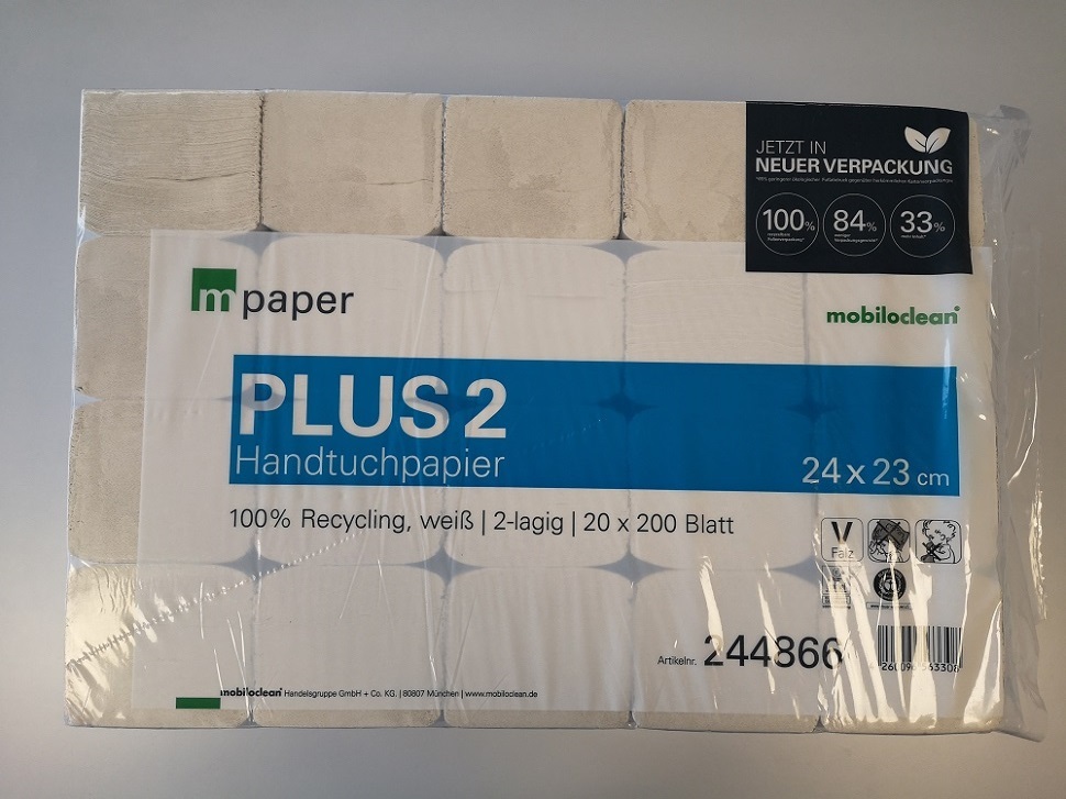 Quicky Papierhandtuch HP-99056 2-lagig 6000 Blatt ZZ-Falz hochweiß 24x21 cm 