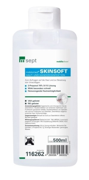 Cleanclub Händedesinfektion Skinsoft 500ml