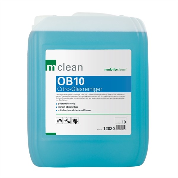 Cleanclub OB10 Citro-Glasreiniger 10L Kanister - 12020