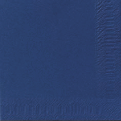 Duni Zelltuch Servietten 33x33 3lg 1/4 dunkelblau - 4x250 Stück