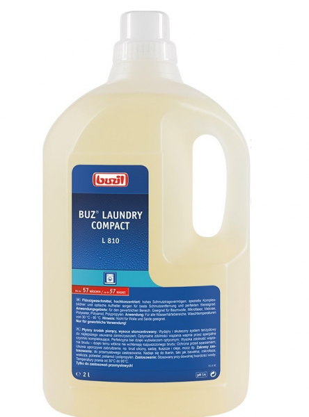 Buzil Hochkonzentriertes Flüssigwaschmittel BUZ® Laundry Compact L810 - 2l Flasche