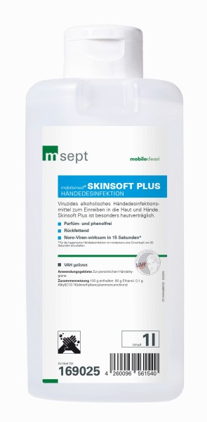 Cleanclub Haut-/Händedesinfektion Skinsoft PLUS 1L