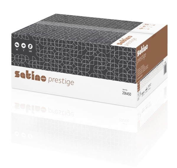 Wepa Kosmetiktücher Santino Prestige 2-lagig - 1 Karton ( 40 Boxen a 100 Tücher)