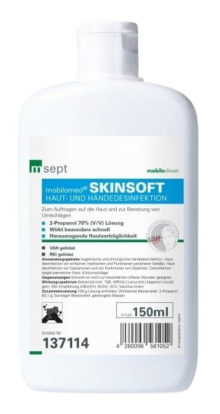 Cleanclub Haut-/Händedesinfektion Skinsoft 150ml